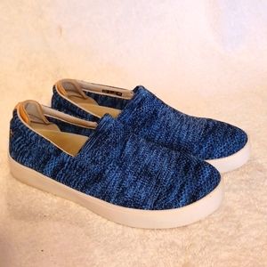 Spenco slip on shoes women's size 7.5 wide blue